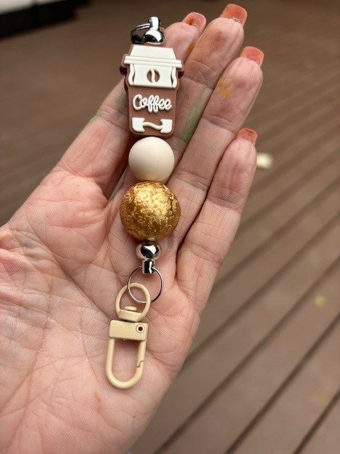 Freshie Car Holder- Coffee & Gold