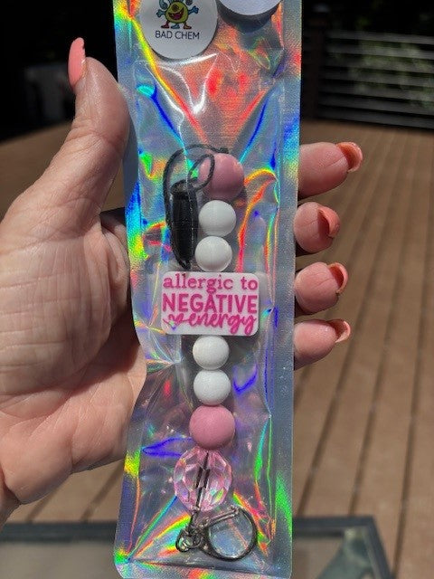 Freshie Car Holder- Allergic to Negative Energy-#85
